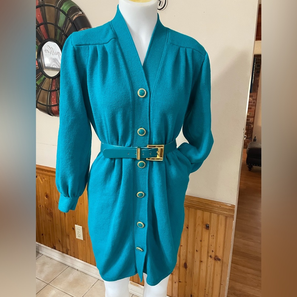 St. John Vintage Belted Dress